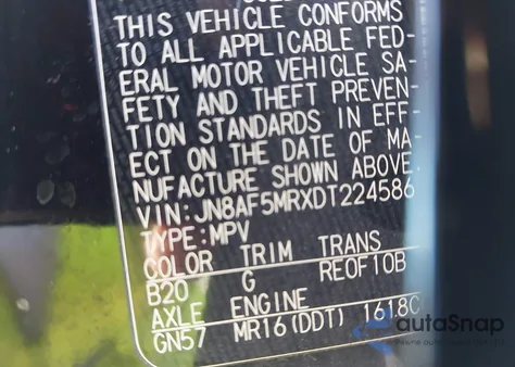 2013 Nissan Juke S z USA, uszkodzony, nr VIN JN8AF5MRXDT224586